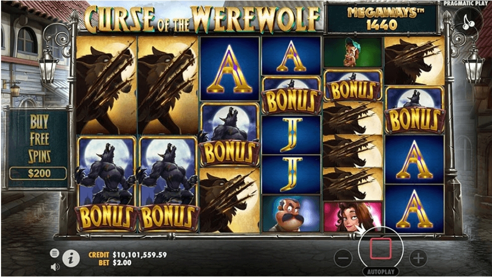 Обзор слота «Curse of the Werewolf Megaways» на зеркале Fresh Casino